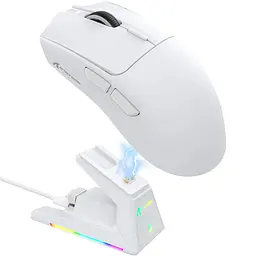 Мишка Attack Shark X1, Wireless/Bluetooth, 40000dpi. (PAW3395PRO), 6кн., White - мініатюра 2