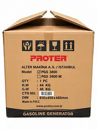Бензиновий Генератор Proter PGS 3800 (2.8 - 3.1 кВт) - мініатюра 6