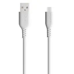 Кабель SOFT USB - Type-C Silicone 3A 1m (GS-AC12WH) Білий - мініатюра 2