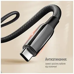 Дата кабель USB-C to USB-C 2.0m (PVC+Aluminum Alloy) (PD Fast Charging 240W) 5А black ColorWay (CW-CBPDCC070-BK) - мініатюра 10