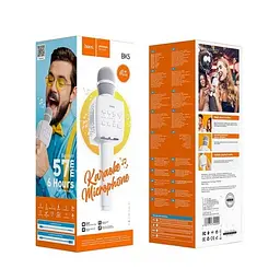 Мікрофон Hoco BK5 Cantando karaoke microphone White - мініатюра 4