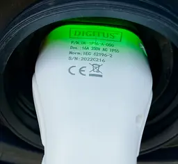 Кабель зарядний Digitus EV Single Phase, 230V, 8-16А, 5 m, Schuko to Type 2, з блоком керування та і teh0018831 - мініатюра 4