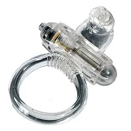 Віброкільце Seven Creations Rabbit Vibrating Cockring, 4х2.5 см (прозорий)