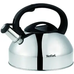 Чайник Tefal зі свистком 2.5 л нержавіюча сталь сталевий чорний