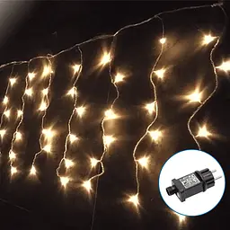 Гірлянда лід завіса тепле світло 5 м 100LED IP44