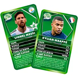 Настільна гра Winning Moves World Football Stars Top Trumps UK зелений - мініатюра 3