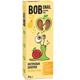 Фруктові яблучно-грушеві цукерки Bob Snail 30 г