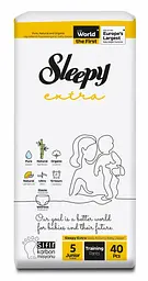 Підгузки-трусики дитячі Sleepy Extra junior 5 (11-18 кг) 40 шт. для активних дітей - мініатюра 2