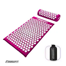 Масажний килимок EasyFit з подушкою (аплікатор Кузнєцова) + чохол Фіолетовий (EF-2709-VW)