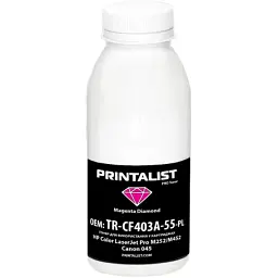 Тонер HP CLJ Pro M252/M452, Canon 045, 50г Magenta Printalist (TR-CF403A-55-PL)