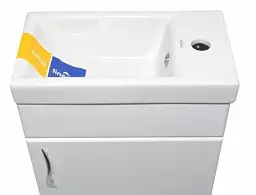Тумба навісна ПіК Сіметрі права + раковина Cersanit Como 40 см Білий 30412 - мініатюра 2