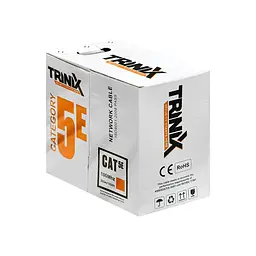 Кабель вита пара UTP CAT5E CCA 0.51mm LDPE Outdoor Trinix 305m (33-00188) - мініатюра 2