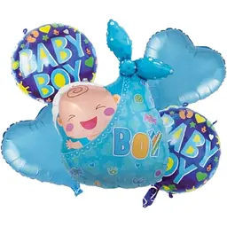 Набір фольгованих кульок "Baby Boy" 5 шт святкові декорації
