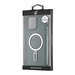 Чохол Jinduka Leather Ringo iPhone 13 Pro Max Green - мініатюра 2