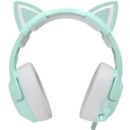 Дротова ігрова гарнітура Onikuma Gaming CAT with LED K9, USB, 3.5mm, 2.2m, green