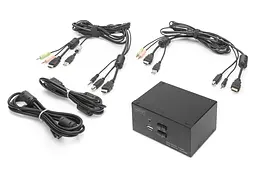 Комутатор Desktop HDMA KVM, 2 Port, Dual Display, 4K Digitus teh0018277 - мініатюра 9
