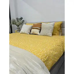Комплект постільної білизни Ecotton сімейний 250951 Квiтка на жовтому (24281) - мініатюра 4