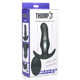 Анальна пробка з поштовховими рухами XR Brands Kinetic Thumping 7X Prostate Anal Plug, 13.3х4 см, чорний - мініатюра 6