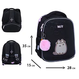 Рюкзак шкільний ортопедичний шкільний каркасний Yes My Pusheen H-100S - мініатюра 3