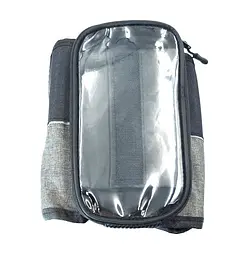 Велосумка на раму West Biking YP0707351 2 л для смартфона 7" 19х18х15 см чорно-сірий (G0001975) - мініатюра 4