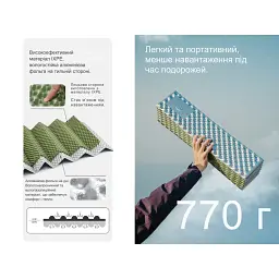 Туристичний килимок Naturehike CNK2450WS044 подвійний 200x120х1,8см зелений (6927595789995) - мініатюра 8