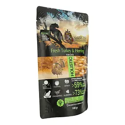 Сухий корм Ambrosia Grain Free для стерилізованих котів зі свіжою індичкою та оселедцем 100 г - мініатюра 2