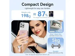 Зовнішній акумулятор (Power Bank) Vention 10000mAh 22.5W Pink (FKAP0-C) - мініатюра 2