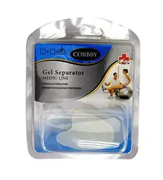 Міжпальцева перегородка Corbby Gel Separator плоска, силіконова, розмір S