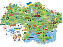 Пазл Мапа України, DoDo, 100 ел. - мініатюра 2