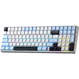 Клавіатура Aula S100pro RGB KRGD Brown Switch Wireless/Bluetooth/Type-C UA White/Black (6948391205755) - мініатюра 2