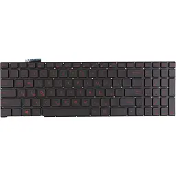 Клавіатура для ноутбука ASUS ROG G551 чорна, без фрейму, підсвітка (KB315345)