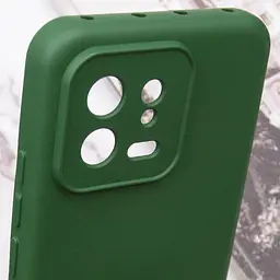 Чохол TPU GETMAN Liquid Silk Full Camera для Xiaomi 13 Pro Зелений / Dark green - мініатюра 6