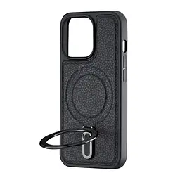 Чохол Jinduka Leather Ringo iPhone 13 Pro Black - мініатюра 4