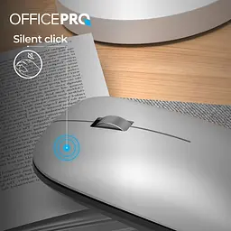 Бездротова миша OfficePro M225S Silent Click Wireless Silver (M225S) - мініатюра 9