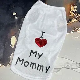 Майка для собак "I love my mommy" білий XL Multibrand zoo0006096