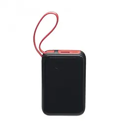 Зовнішній акумулятор Baseus Mini S Digital Display 3 A з кабелем для iPhone Lightning чорний - мініатюра 2