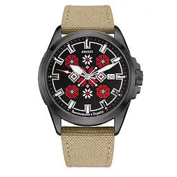 Awarder Embroidery Black-Red Khaki Automatic 10ATM