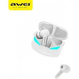 Бездротові навушники Awei T35 Gaming TWS Bluetooth Earphone до 5 годин білі - мініатюра 9