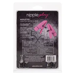Затискачі на соски з вібрацією California Exotic Novelties, рожеві, 7 см - мініатюра 4