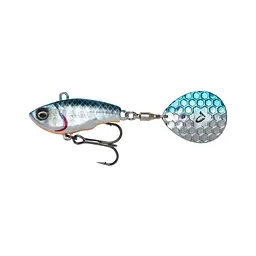 Тейл-спінер Savage Gear Fat Tail Spin 55mm 9.0g Blue Silver (1854.44.04)