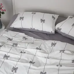 Комплект постільної білизни ТЕП Melluna Soft Ribbons двоспальний білий - мініатюра 4