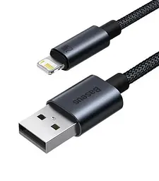 Кабель зарядний Baseus USB - Lightning 2.4A Fast Charging Cable for iPhone 1 м Black (CAJY010701)