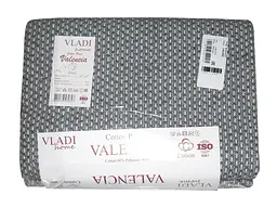 Плед Vladi бавовняний Валенсія №13 Boucle біло-дим 200*220 євро