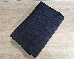 Рушник турецький махровий однотонний Zeron 70х140 Black щільність 500 г/м2 - мініатюра 2