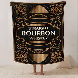 Плед плюшевий подарунковий 3D Bourbon 160х200 см