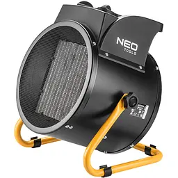 Теплова гармата Neo Tools 5,0 кВт, 380В, площа обігріву 50 кв.м., підлоговий, чорний (90-064)