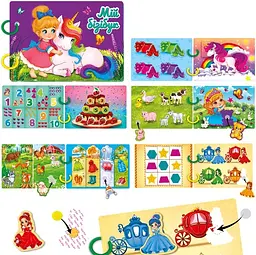 Гра розвиваюча з липучками Бізі бук. Для дівчат Vladi Toys VT1310-09 Різнокольоровий shop (4820234767151) - мініатюра 3