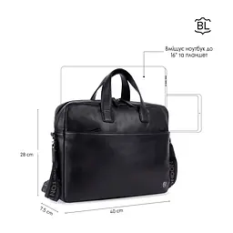 Сумка Brampton London Commandeer Black (64547 BLK) - мініатюра 2