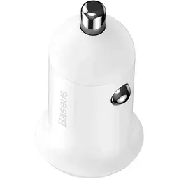 Автомобільний зарядний пристрій Baseus Grain Pro Car Charger Dual USB 4.8A CCALLP-02 White - мініатюра 3