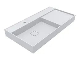 Умивальник Miraggio SOUL 1000 (8813393) Miramarble, Глянцевий, Підвісний, Білий